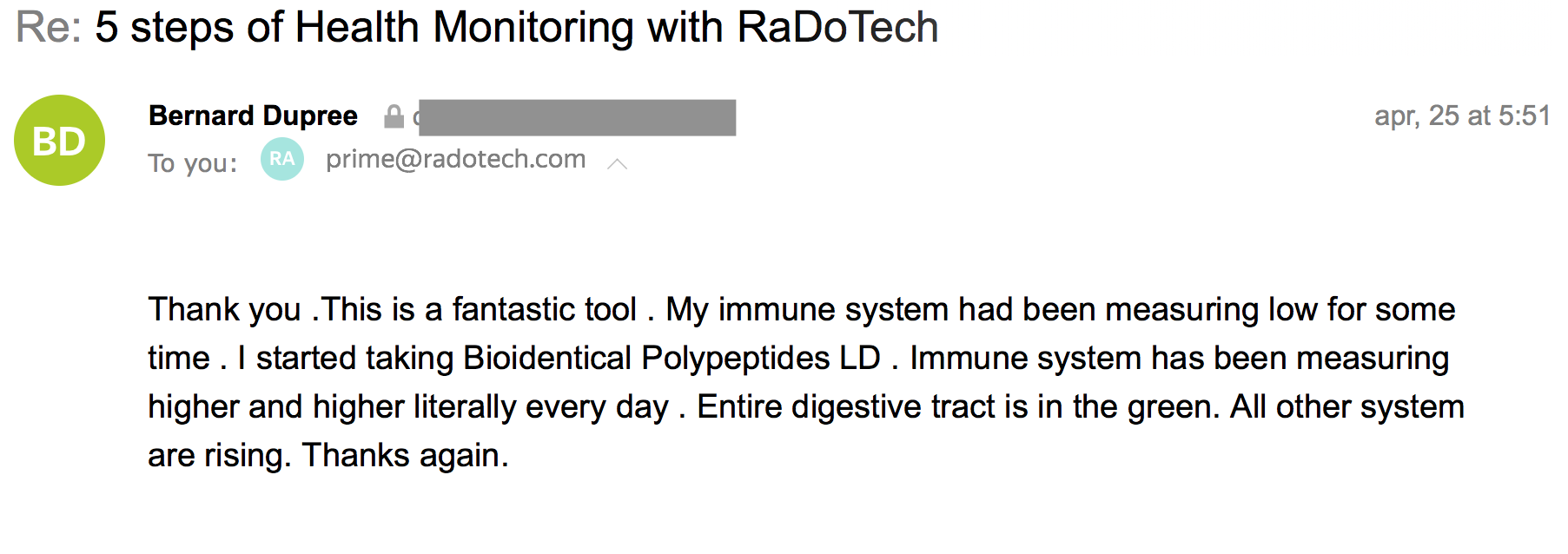 Bernard Durpee RaDoTech review 