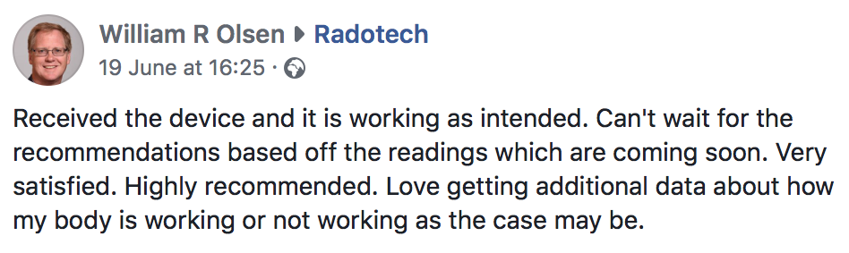 William R Olsen RaDoTech review 